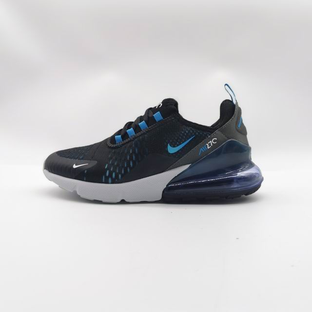 Nike Air Max 270 Men Shoes Black Blue White-45